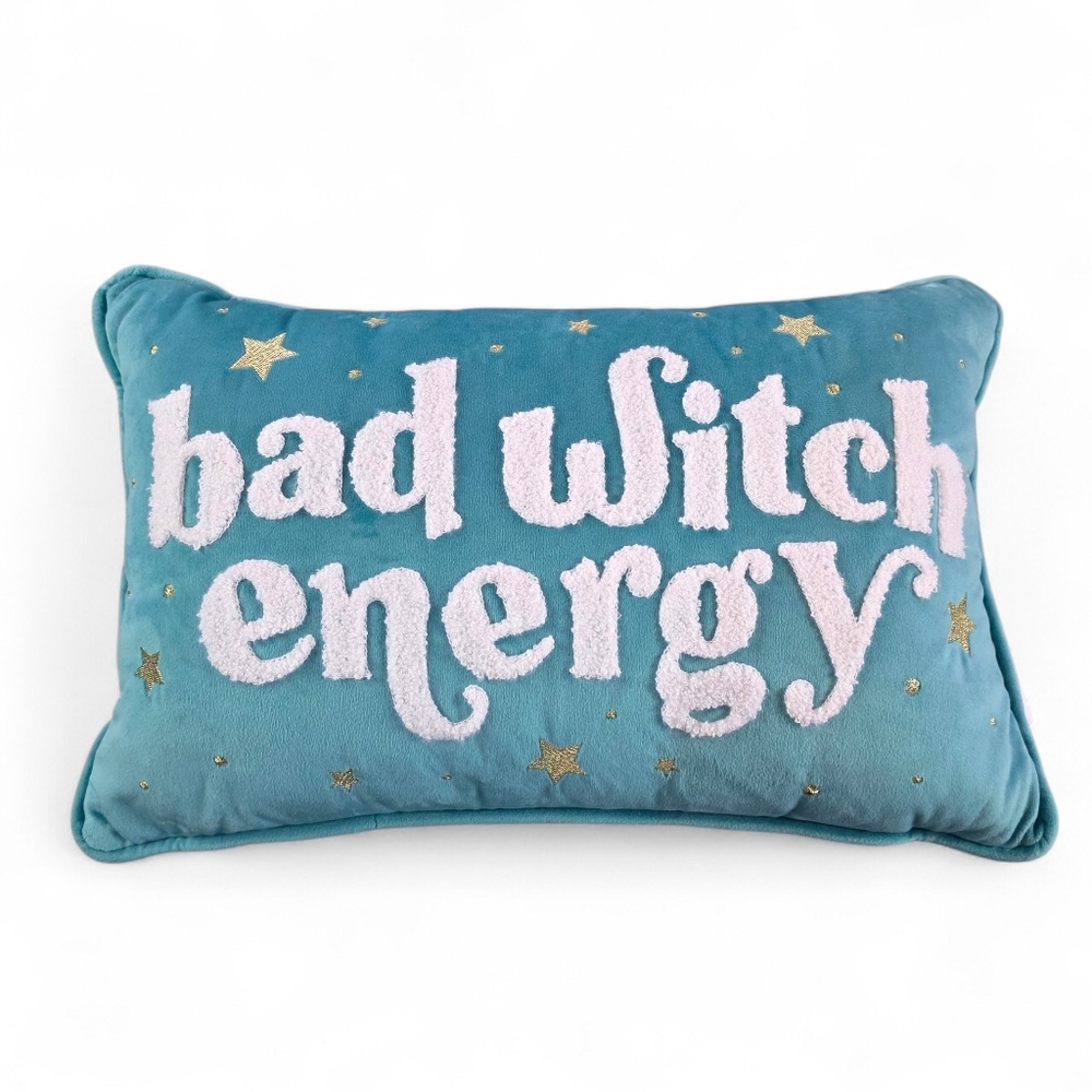 Isaac Mizrahi New York Bad Witch Energy Decorative Throw Pillow Eclectic Witchy